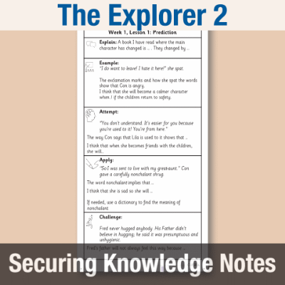 Image of Year 5 Reading (The Explorer 2) Knowledge Notes SKN CUSP Resource