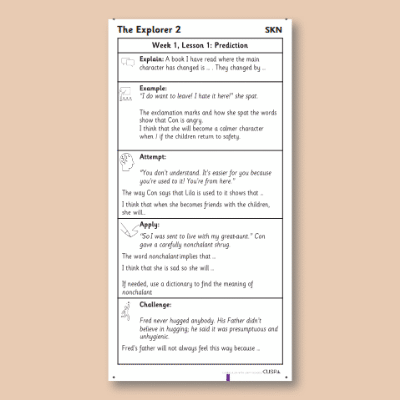 Y5 Reading (The Explorer 2) Knowledge Notes SKN