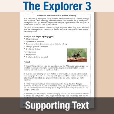 Image of Year 5 Reading (The Explorer 3) Supporting Text ST CUSP Resource