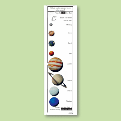 Y5 Science (Earth and Space) Knowledge Notes KN