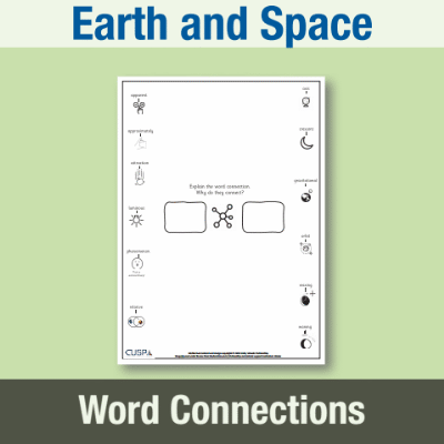 Image of Year 5 Science (Earth and Space) Word Connections WC CUSP Resource