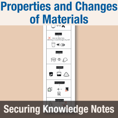 Image of Year 5 Science (Properties and Changes of Materials) Knowledge Notes SKN CUSP Resource