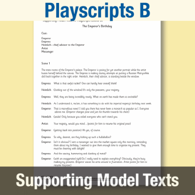 Image of Year 5 Writing B (Playscripts) Supporting Model Text SMT CUSP Resource