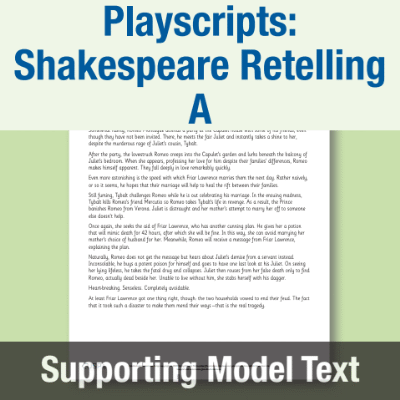 Image of Year 5 Writing A (Playscripts: Shakespeare Retelling) Supporting Model Text SMT CUSP Resource