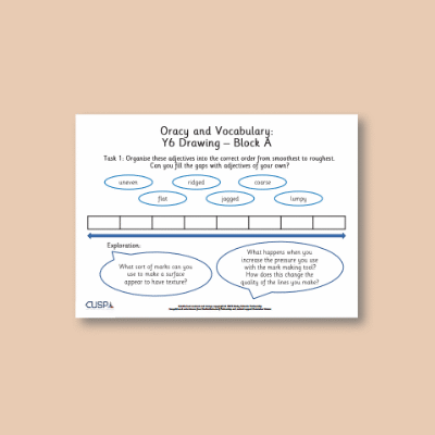 Y6 Art and Design A (Drawing) Oracy Tasks OT