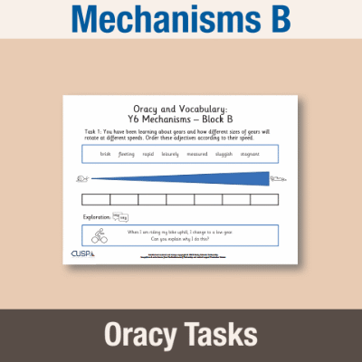 Image of Year 6 Design and Technology B (Mechanisms) Oracy Tasks OT CUSP Resource