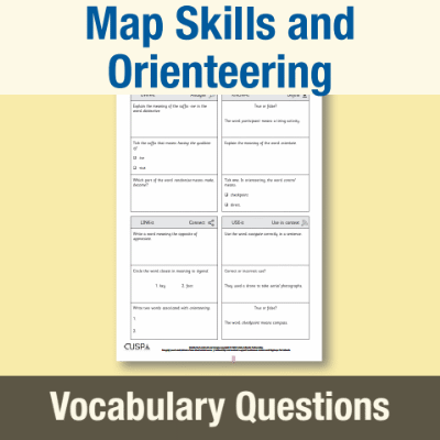 Image of Year 6 Geography (Map Skills and Orienteering) Vocabulary Questions VQ CUSP Resource