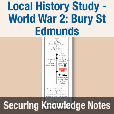 Image of Year 6 History (Local History Study - How did conflict change our locality in World War 2?), Bury St Edmunds Knowledge Notes SKN CUSP Resource