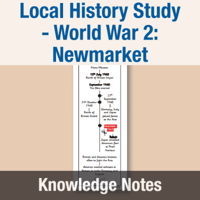 Image of Year 6 History (Local History Study - How did conflict change our locality in World War 2?: Newmarket) Knowledge Notes KN CUSP Resource