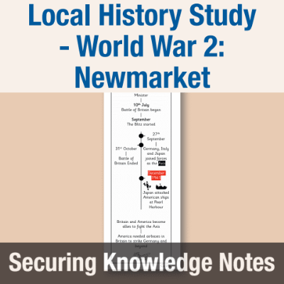 Image of Year 6 History (Local History Study - How did conflict change our locality in World War 2?), Newmarket Knowledge Notes SKN CUSP Resource