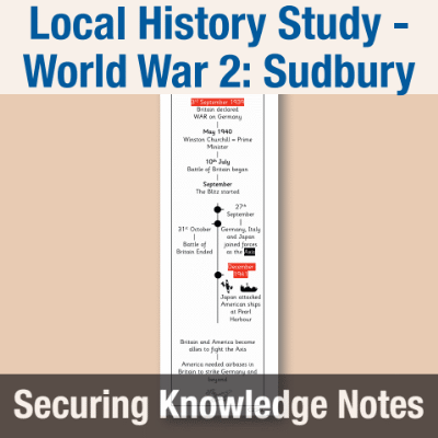 Image of Year 6 History (Local History Study - How did conflict change our locality in World War 2?), Sudbury Knowledge Notes SKN CUSP Resource