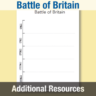 Image of Year 6 History (Battle of Britain) AR1 Timeline and Events CUSP Resource
