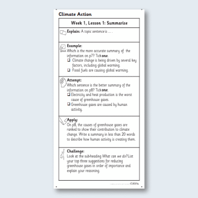 Y6 Reading (Climate Action) Knowledge Notes KN