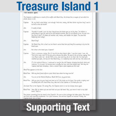 Image of Year 6 Reading (Treasure Island 1) Supporting Text ST CUSP Resource