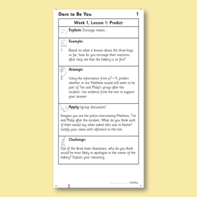Y6 Reading (Dare to be You 1) Knowledge Notes KN