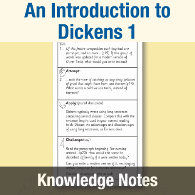 Image of Year 6 Reading (An Introduction to Dickens 1) Knowledge Notes KN CUSP Resource