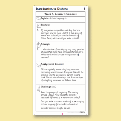 Y6 Reading (An Introduction to Dickens 1) Knowledge Notes KN