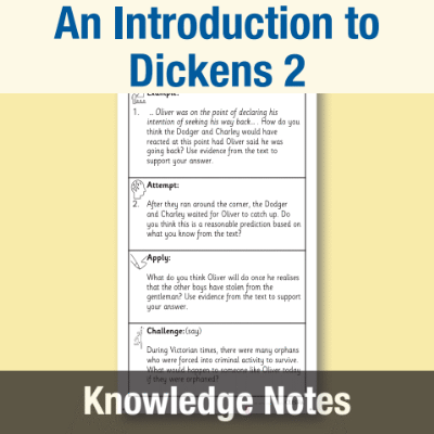 Image of Year 6 Reading (An Introduction to Dickens 2) Knowledge Notes KN CUSP Resource