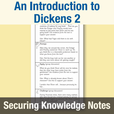 Image of Year 6 Reading (An Introduction to Dickens 2) Knowledge Notes SKN CUSP Resource