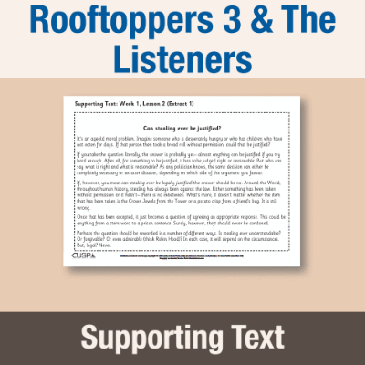 Image of Year 6 Reading (Rooftoppers 3 & The Listeners) Supporting Text ST CUSP Resource