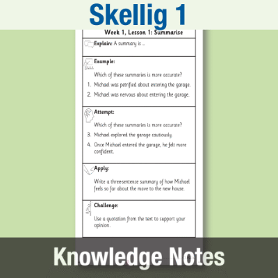 Image of Year 6 Reading (Skellig 1) Knowledge Notes KN CUSP Resource