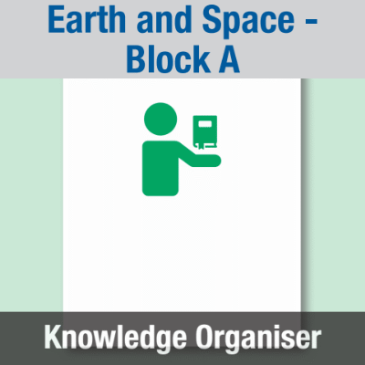 Image of Year 06 Science (Earth and Space - Block A) Knowledge Organiser CUSP ResourceAccess Summer 195x277mm Printed in Black;    1 Leaf Set in pads of 16