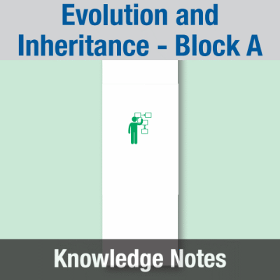 Image of Year 06 Science (Evolution and Inheritance - Block A) Knowledge Notes CUSP ResourceAccess Spring 58.5x234mm Printed in Black;    3 Leaf Set in pads of 16