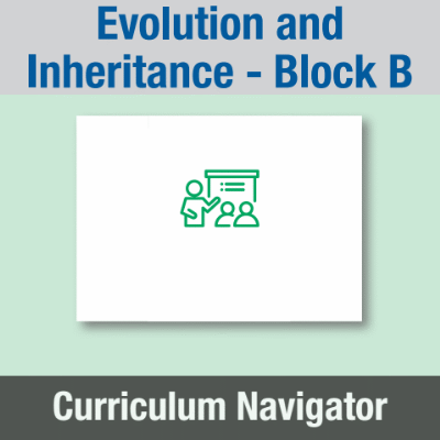 Image of Year 06 Science (Evolution and Inheritance - Block B) Curriculum Navigator CUSP ResourceAccess Spring 140x195mm Printed in Black;    1 Leaf Set in pads of 16