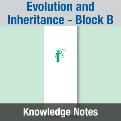 Image of Year 06 Science (Evolution and Inheritance - Block B) Knowledge Notes CUSP ResourceAccess Spring 58.5x234mm Printed in Black;    4 Leaf Set in pads of 16