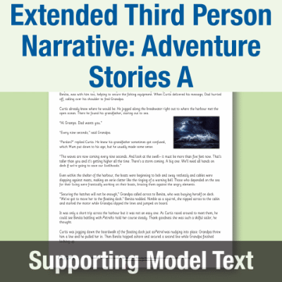 Image of Year 6 Writing A (Extended Third Person Narrative: Adventure Stories) Supporting Model Text SMT CUSP Resource