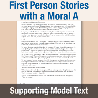 Image of Year 6 Writing A (First Person Stories with a Moral) Supporting Model Text SMT CUSP Resource
