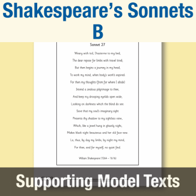 Image of Year 6 Writing B (Shakespeare’s Sonnets) Supporting Model Text SMT CUSP Resource