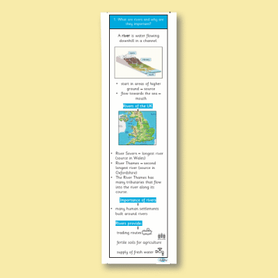 Y07 Geography (How does a river change as you travel from source to mouth?) Knowledge Notes KN