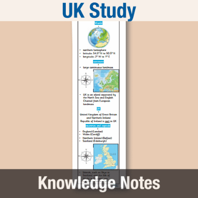 Image of Year 07 Geography (How have physical and human processes shaped the UK?) Knowledge Notes KN CUSP Resource