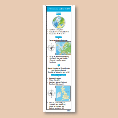Y07 Geography (How have physical and human processes shaped the UK?) Knowledge Notes KN