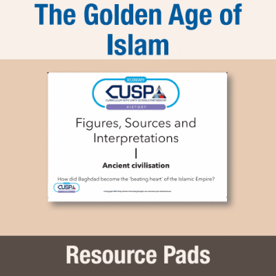 Image of Year 07 History (The Golden Age of Islam) Resource Pad RP CUSP Resource