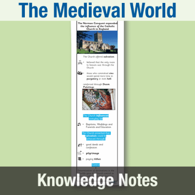 Image of Year 07 History (Who held the most power in the medieval world?) Knowledge Notes KN CUSP Resource