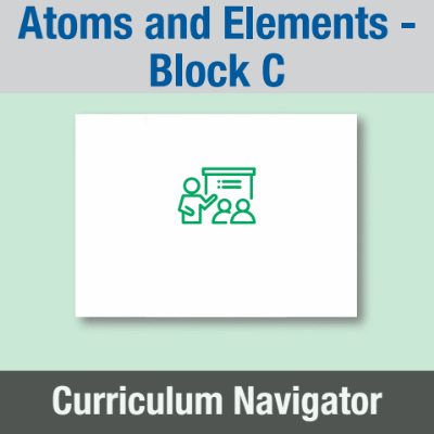 Image of Year 07 Science (Atoms and Elements - Block C) Curriculum Navigator CUSP ResourceAccess Summer 140x195mm Printed in Black;    1 Leaf Set in pads of 16