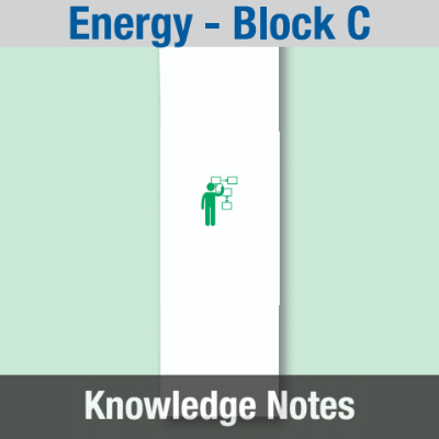Image of Year 07 Science (Energy - Block C) Knowledge Notes CUSP ResourceAccess Summer 58.5x234mm Printed in Black;    2 Leaf Set in pads of 16