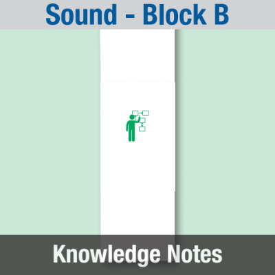 Image of Year 07 Science (Sound - Block B) Knowledge Notes CUSP ResourceAccess Spring 58.5x234mm Printed in Black;    2 Leaf Set in pads of 16