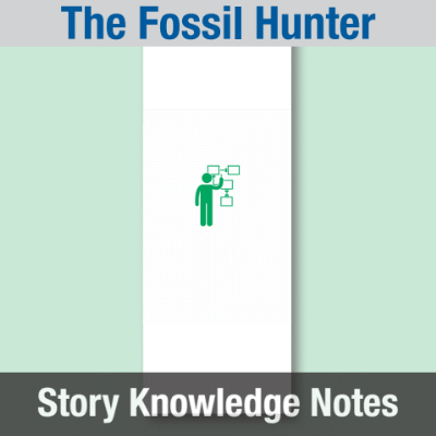 Image of Year 08 Communication (The Fossil Hunter) Story Knowledge Notes CUSP ResourceAccess Summer 277x102mm Printed in Black;    4 Leaf Set in pads of 16
