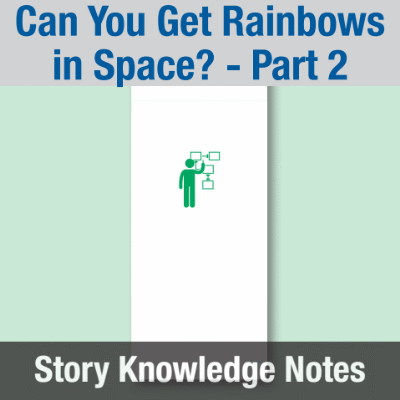 Image of Year 08 Communication (Can You Get Rainbows in Space? - Part 2) Story Knowledge Notes CUSP ResourceAccess Summer 277x102mm Printed in Black;    6 Leaf Set in pads of 16