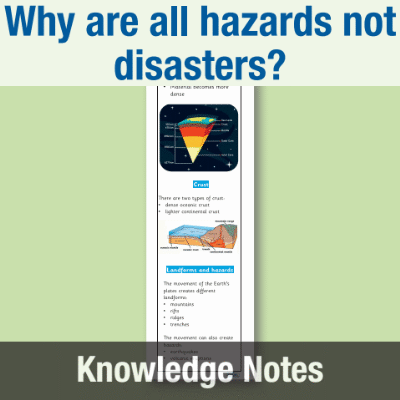 Image of Year 08 Geography (Tectonics: Why are all hazards not disasters?) Knowledge Notes KN CUSP Resource
