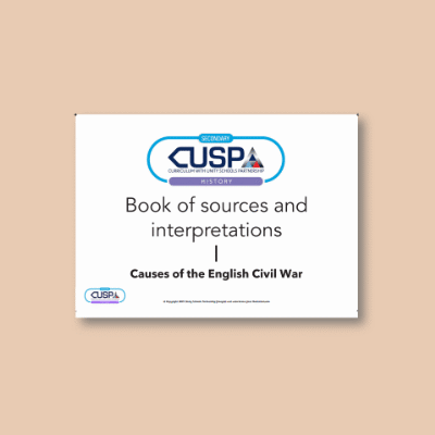 Y08 History (The English Civil War) Resource Pad RP