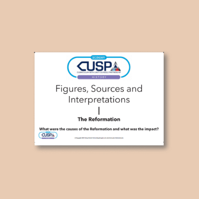 Y07 History (What were the causes of the Reformation and what was the impact?) Resource Pad RP