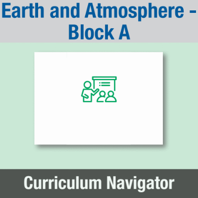 Image of Year 08 Science (Earth and Atmosphere - Block A) Curriculum Navigator CUSP ResourceAccess Spring 140x195mm Printed in Black;    1 Leaf Set in pads of 16