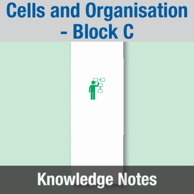 Image of Year 08 Science (Cells and Organisation - Block C) Knowledge Notes CUSP ResourceAccess Summer 58.5x234mm Printed in Black;    2 Leaf Set in pads of 16