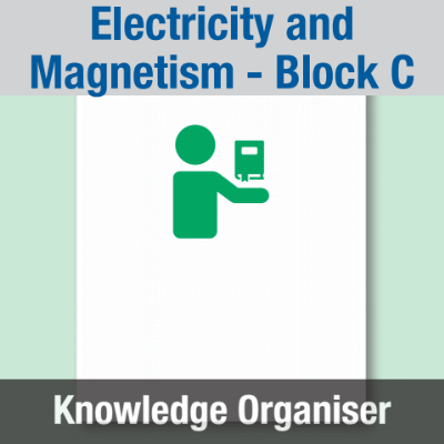 Image of Year 09 Science (Electricity and Magnetism - Block C) Knowledge Organiser CUSP ResourceAccess Summer 195x277mm Printed in Black;    1 Leaf Set in pads of 16