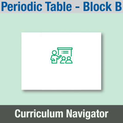Image of Year 09 Science (Periodic Table - Block B) Curriculum Navigator CUSP ResourceAccess Spring 140x195mm Printed in Black;    1 Leaf Set in pads of 16