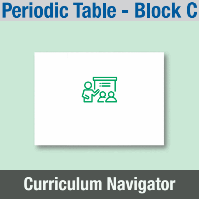 Image of Year 09 Science (Periodic Table - Block C) Curriculum Navigator CUSP ResourceAccess Summer 140x195mm Printed in Black;    1 Leaf Set in pads of 16